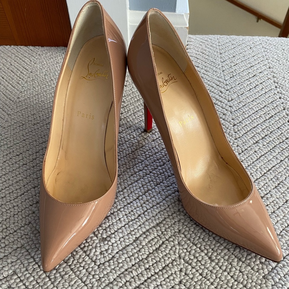 Christian Louboutin Pigalle nude pumps. Worn twice.